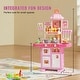 preview thumbnail 10 of 54, Kids Kitchen Playset Play Kitchen for Kids Corner Wooden Play Kitchen