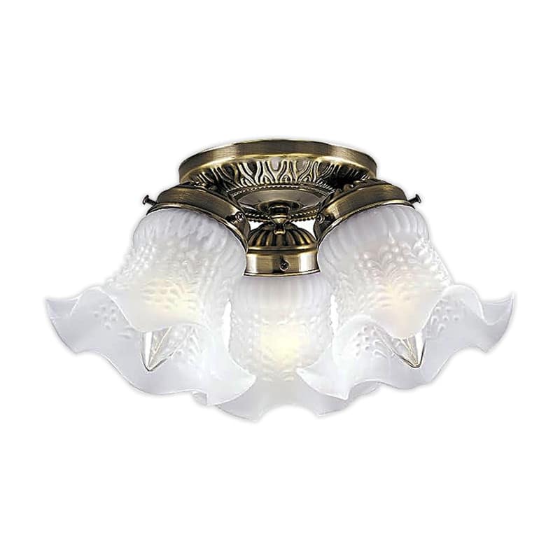 3 Light light fixture bronze ceiling lighting glass indoor light