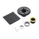 preview thumbnail 14 of 22, Luxier FD01 6 in. x 6 in. Stainless Steel Square Shower Floor Drain