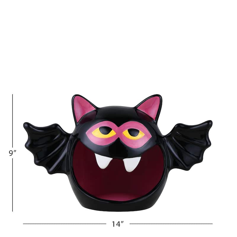 Mr. Halloween 9" Motion Activated Ceramic Bat Candy Bowl