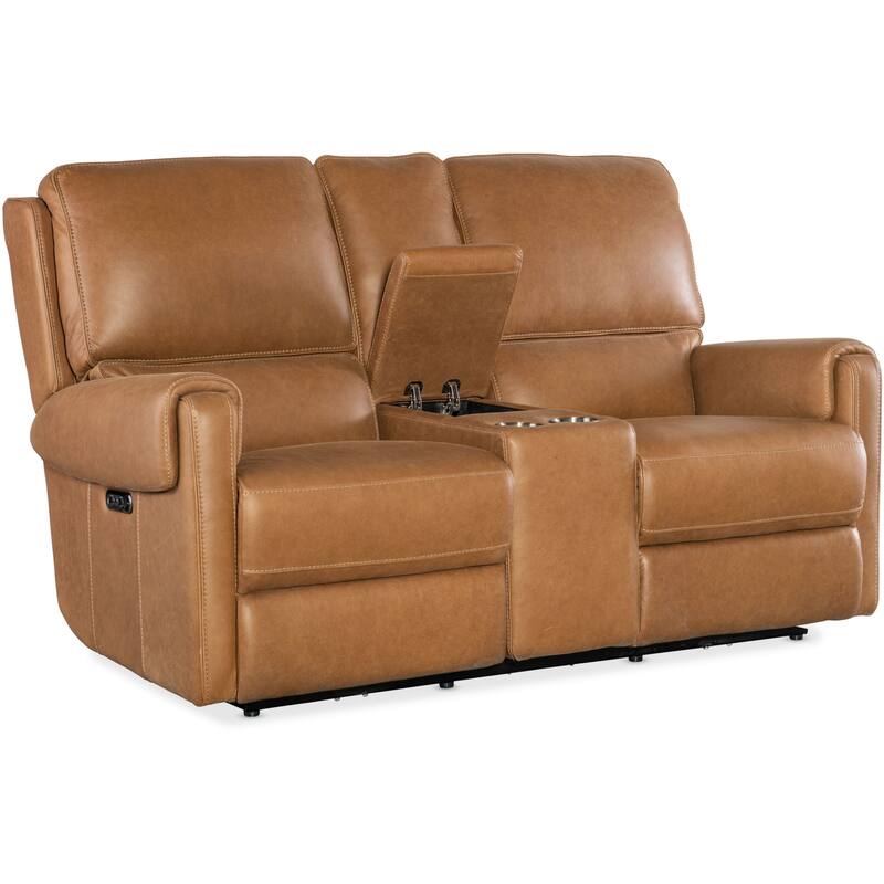 Hooker Furniture SS718-PHZC2 Somers 70" Wide Leather Loveseat with