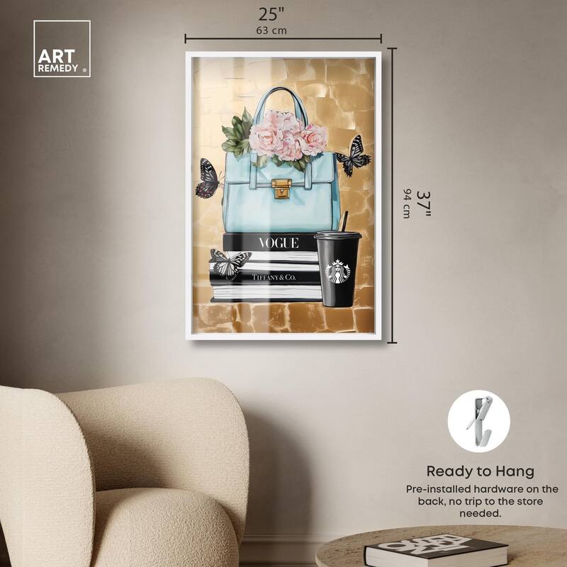 Golden Era of Glam Books Shadowbox by Art Remedy