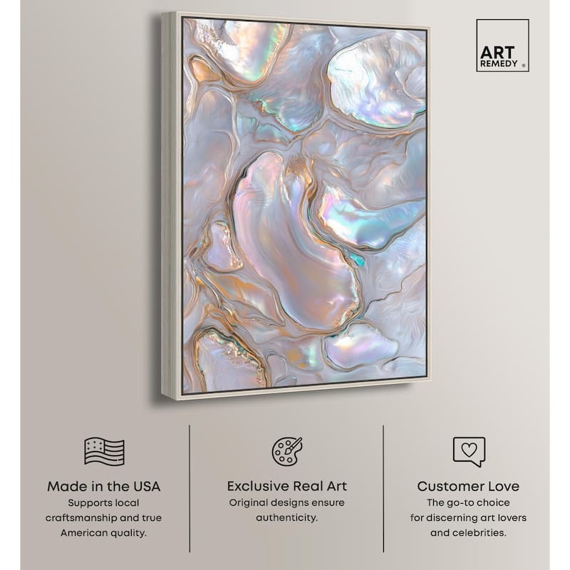 Fluid Preciousness III Canvas by Art Remedy