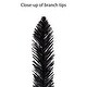 preview thumbnail 5 of 4, Puleo International 6 ft. Pre-Lit Black Carson Pine Artificial Christmas Tree