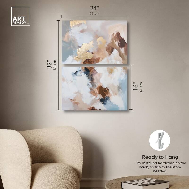 Earth's Palette II Canvas Set of 2 by Art Remedy, Gallery Wrapped