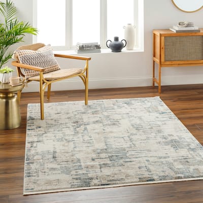Livabliss Perugia Distressed Striped Area Rug