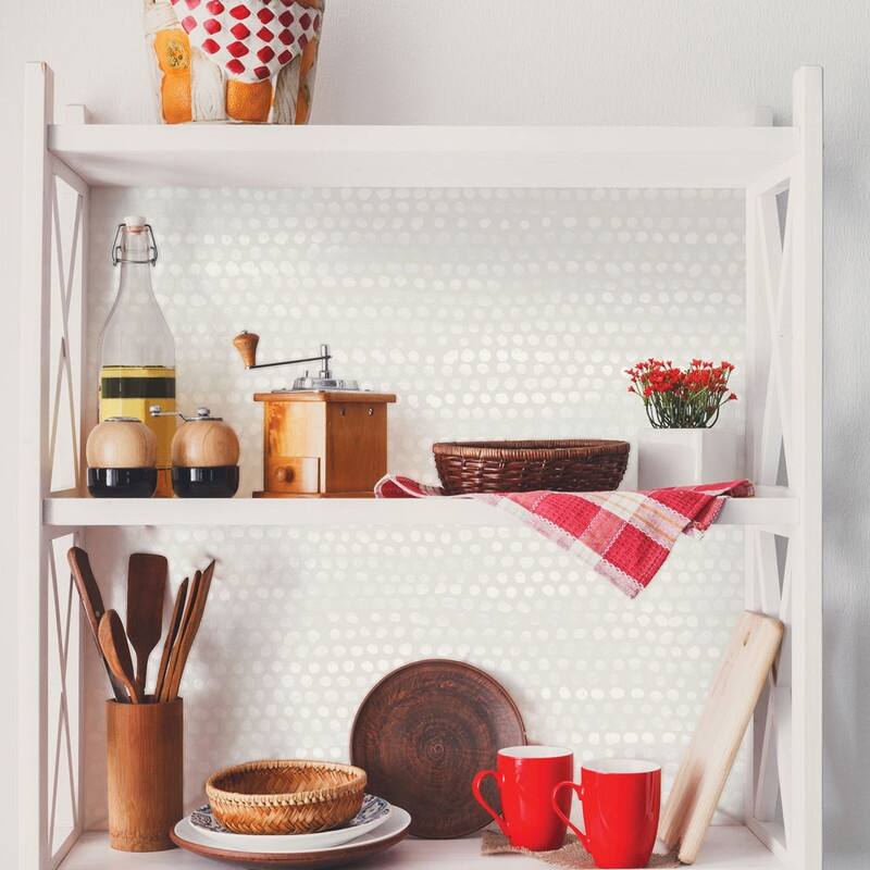 Moire Dots Removable Peel and Stick Wallpaper