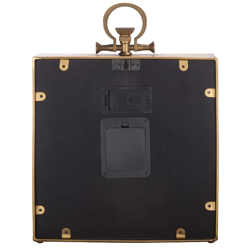 SEI Furniture Maximilian Table/Wall Clock - 12"W x 3"D x 15"H