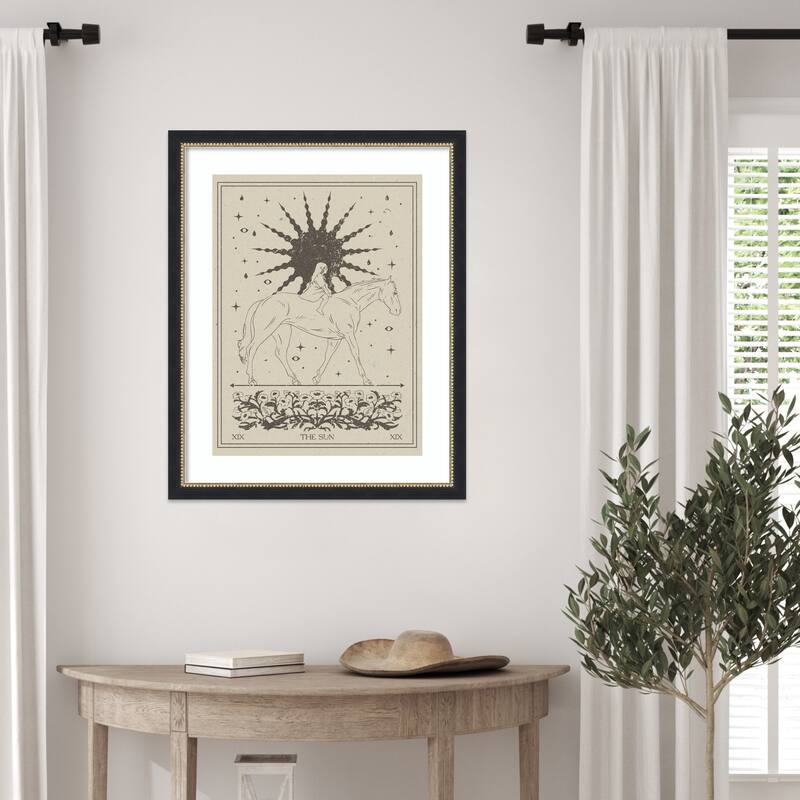 The Sun by Nktn Wood Framed Wall Art Print