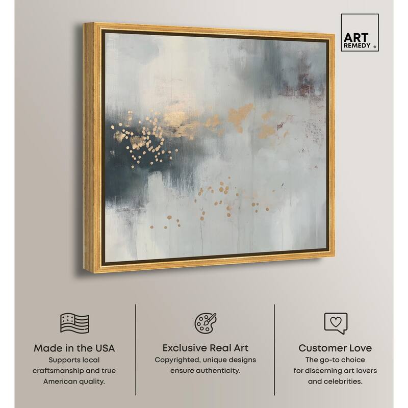 Silvered Hues and Gold II Canvas by Art Remedy