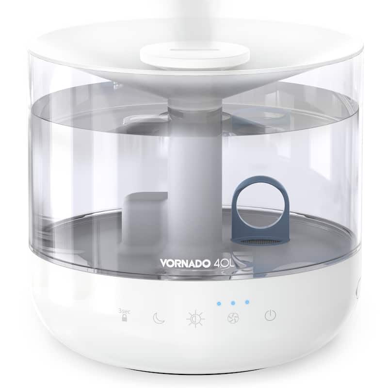 Vornado MISTIC 4 Whole Room Ultrasonic Humidifier, Top-Fill - White