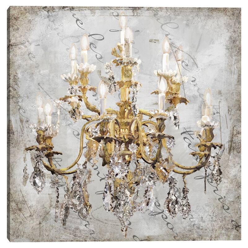 Crystal Luxe II Gold by Studio Arts Canvas Art Print