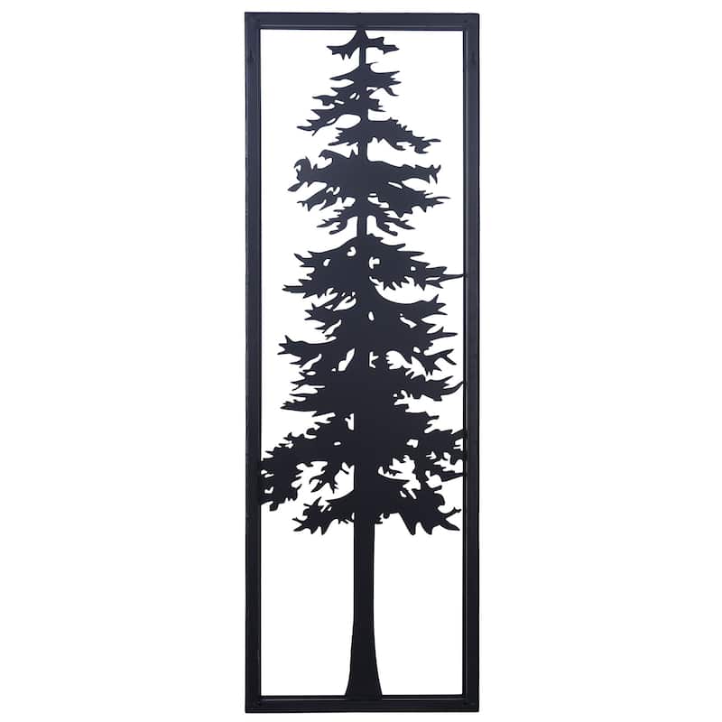 Cypress I - Laser Cut Metal Wall Art With Fired Finish