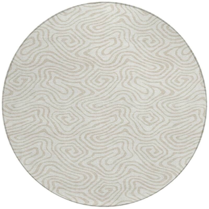 HomeRoots Abstract Transitional Rectangle Outdoor Rug