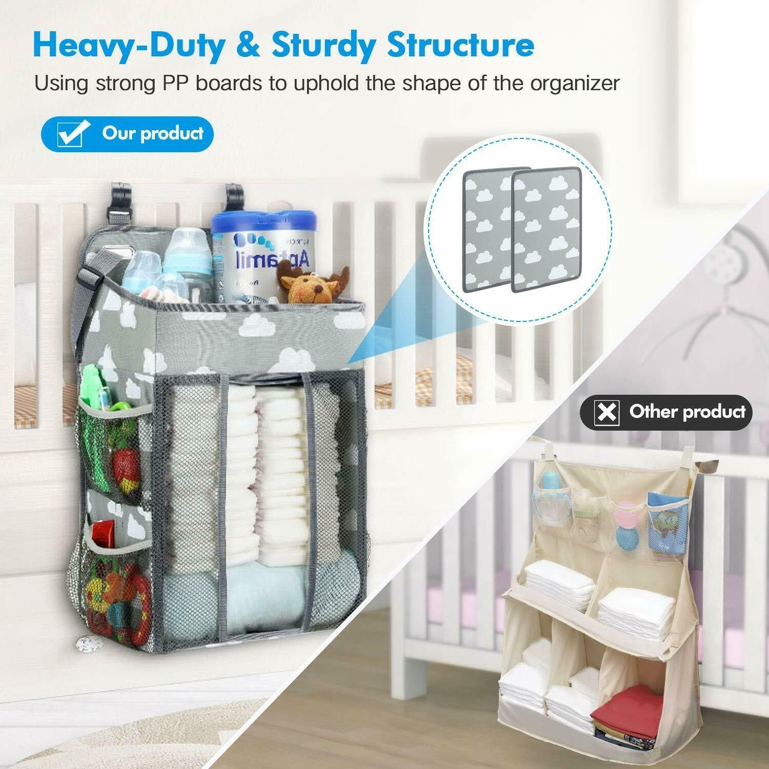 Baby Diaper Caddy Organizer Nursery Hanging Holder Bag Changing Shower Play Yard M 31117497 Baby Diaper Caddy Organizer