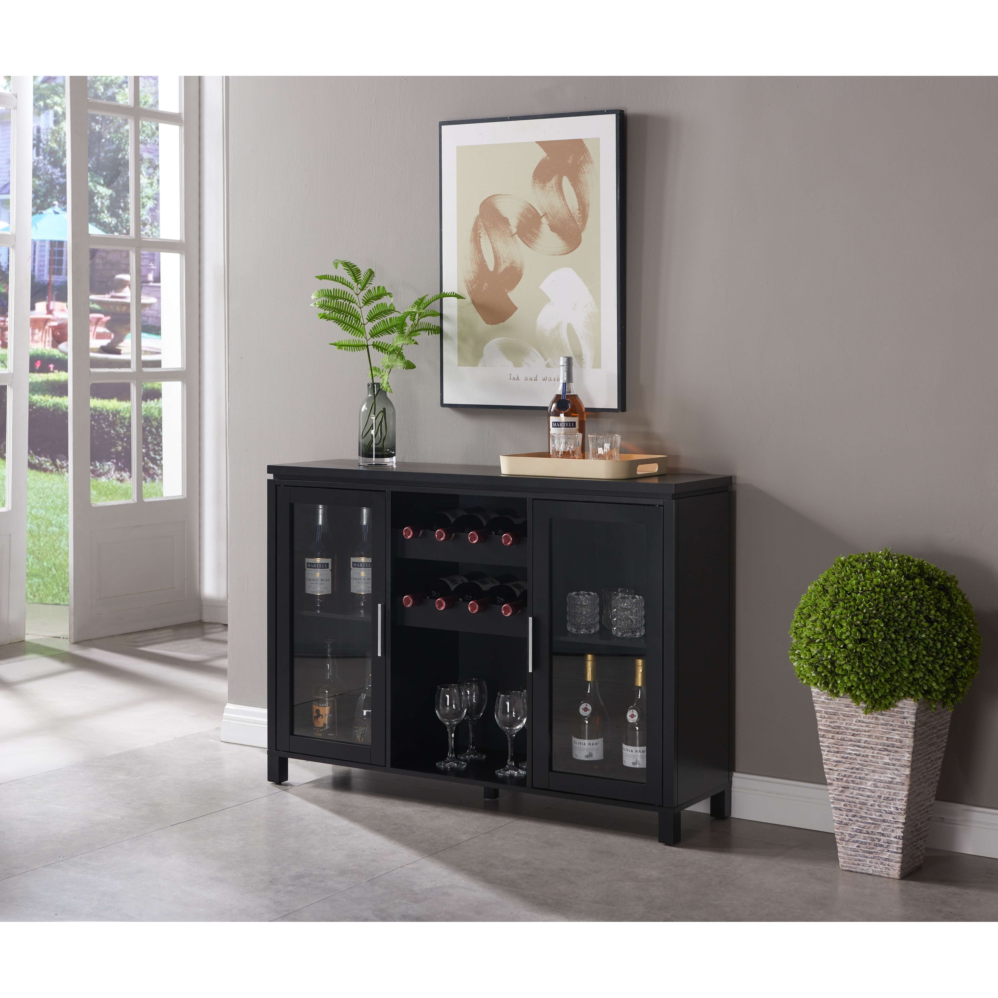 Dining room sideboard with wine rack hot sale