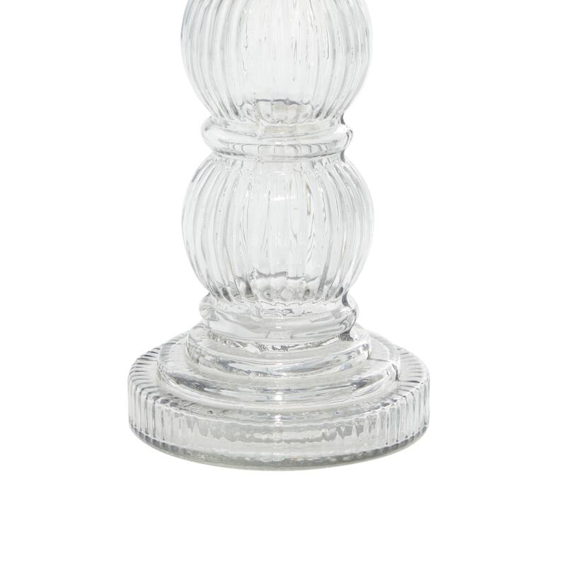 Glass Traditional Hurricane Lamp 16 x 6 x 6 - 6 x 6 x 16