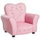 preview thumbnail 2 of 13, Taylor & Olive Estella Pink Upholstered Kids Chair