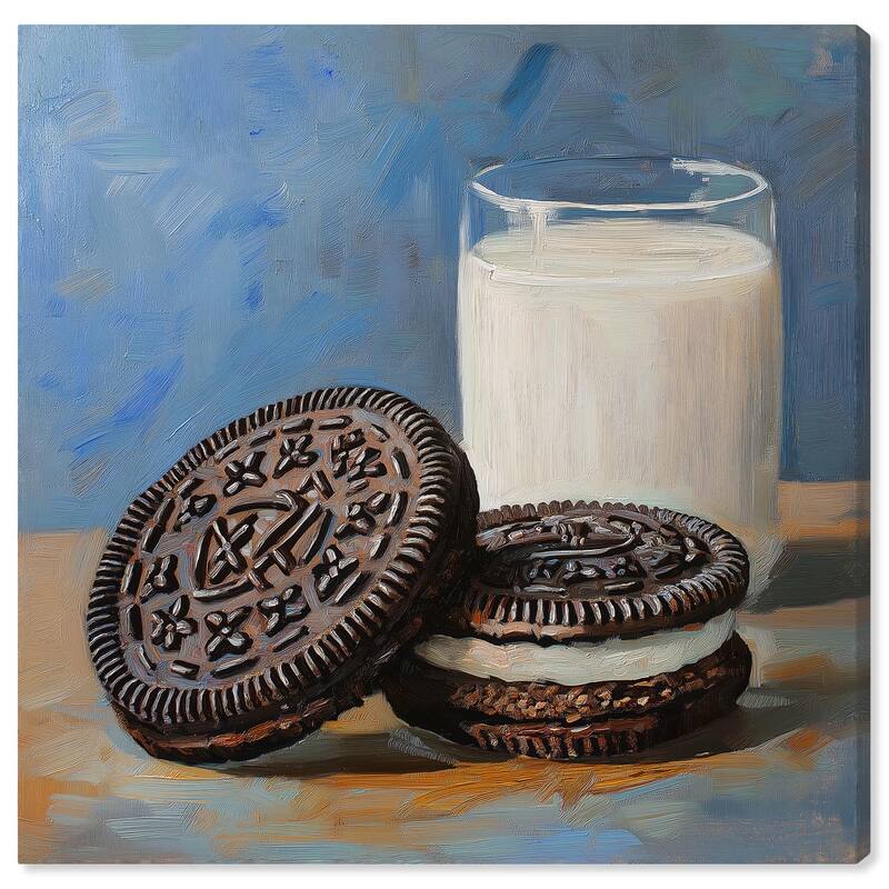 Ode to the Oreo Canvas by Art Remedy, Gallery Wrapped - 16" x 16"