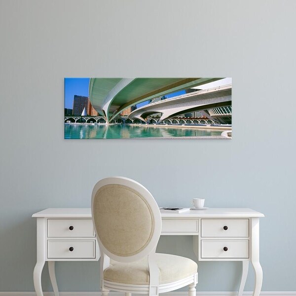Easy Art Prints Panoramic Image 'L'Hemisferic Planetarium, El Palau De Les Arts Reina, Valencia, Spain' Canvas Art