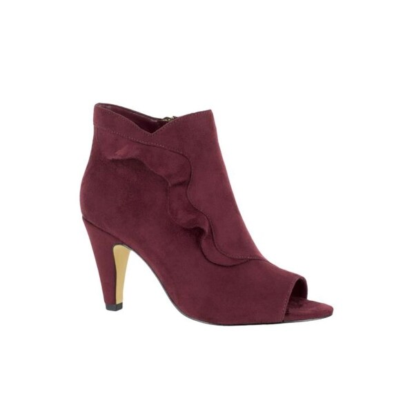 open toe ankle tie heeled bootie