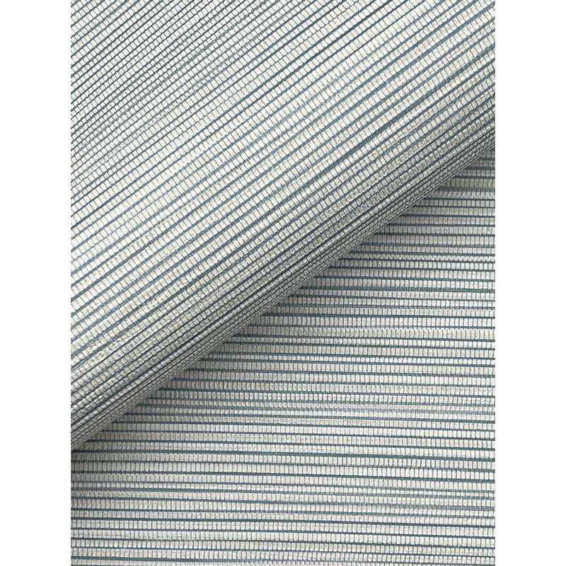 Warner Lorn Light Blue Faux Grasscloth Wallpaper