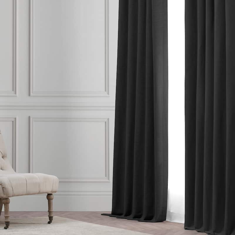 Exclusive Fabrics Smoked Truffle Bellino Room Darkening Curtain (1 Panel)