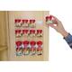 Evelots Spice Organizer-30 Bottle-Strong Hold-Easy Install-No Tool-Set/6 Strip - Set of 6