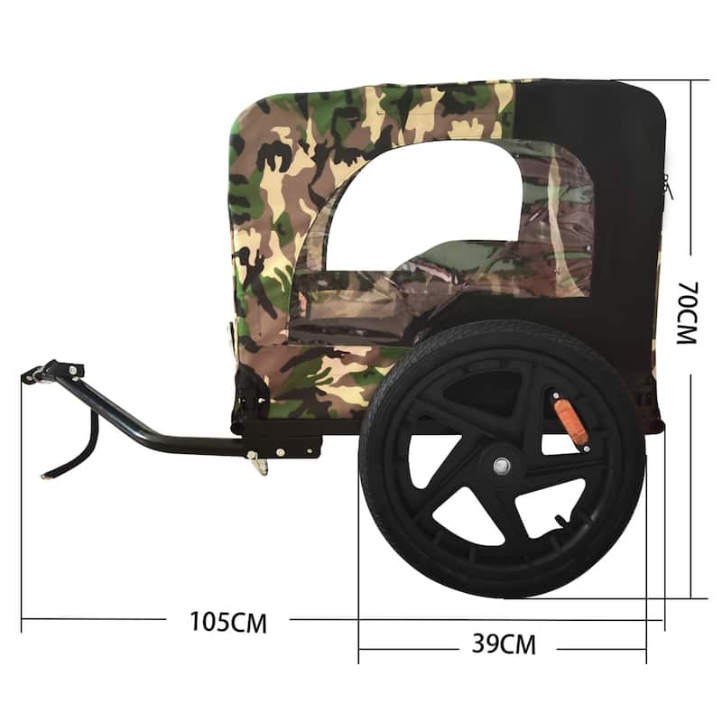 Outdoor Pet Jogging Stroller Foldable Dog Carriers Bicycle Trailer