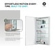 preview thumbnail 25 of 89, Bathroom Medicine Cabinet, Aluminum, Recessed/Surface Mount, Right/Left Hinged, Mirrored Interior