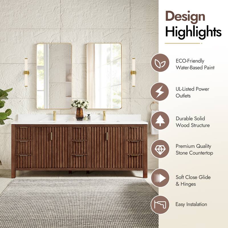 Shenzhen Bath Vanity with Composite Stone Top without Mirror
