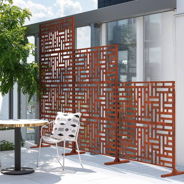 Veradek Corten Steel Screen Panel