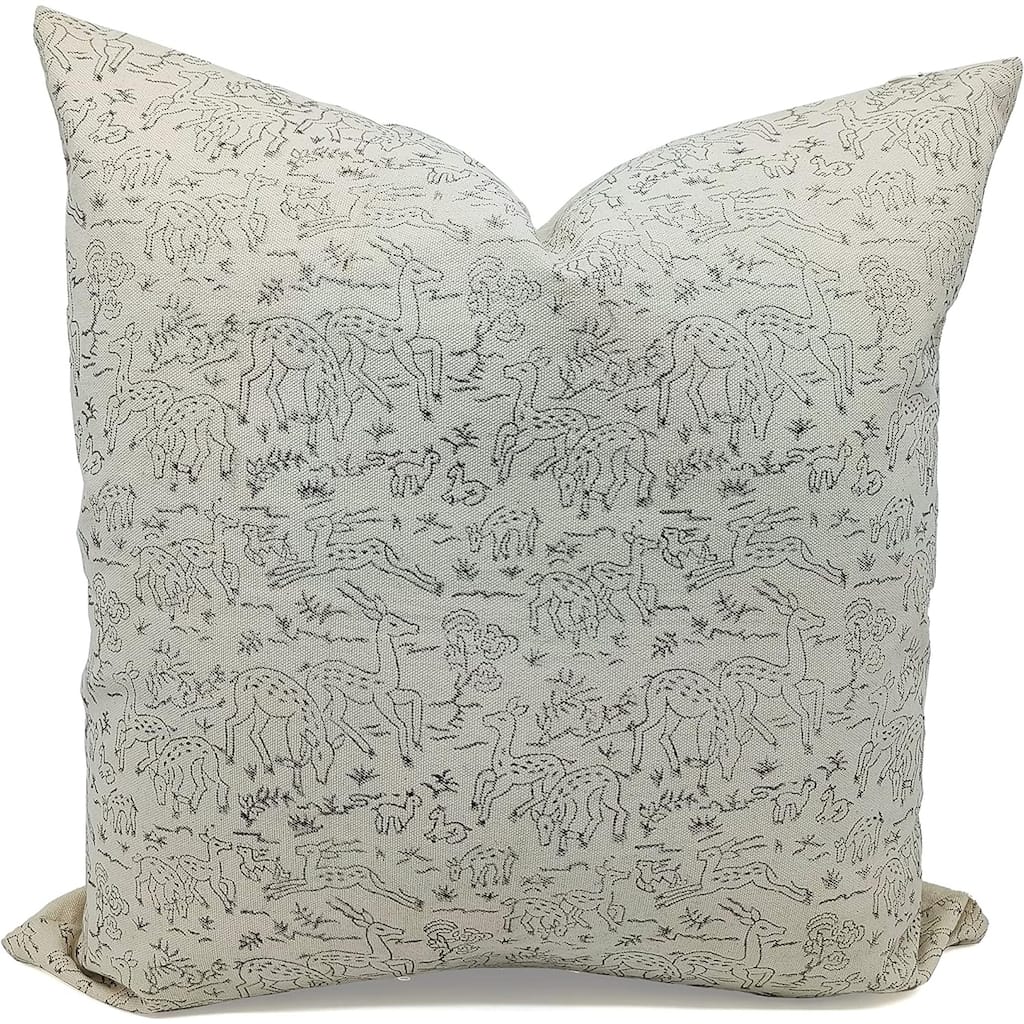 Fabdivine Cotton Farmhouse Block print pillow Cover