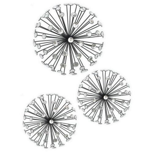 Shop Three Hands 21843 Three Piece Jeweled Metal Dimensional Wall