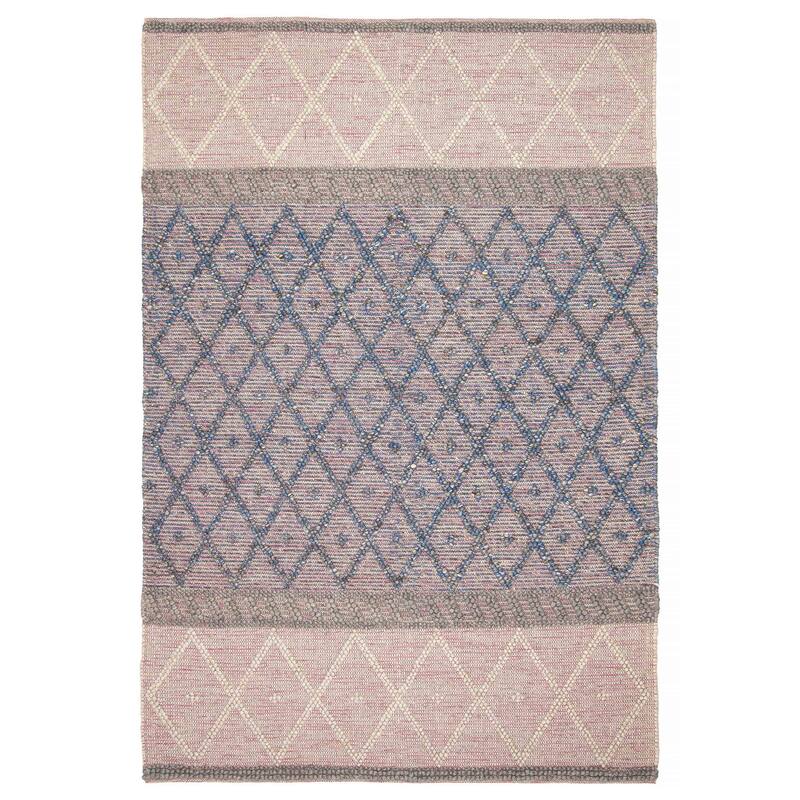 ECARPETGALLERY Braid weave Sienna Pink Wool Rug - 6'2 x 8'11 - Pink - 6'2 x 8'11