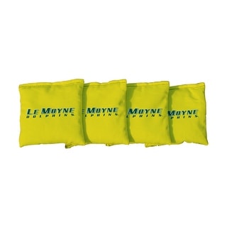 Le Moyne Dolphins Yellow Cornhole Bags