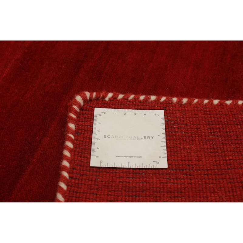 Kashkuli Gabbeh Red Rug 4'0" x 4'0" - 4'0 x 4'0