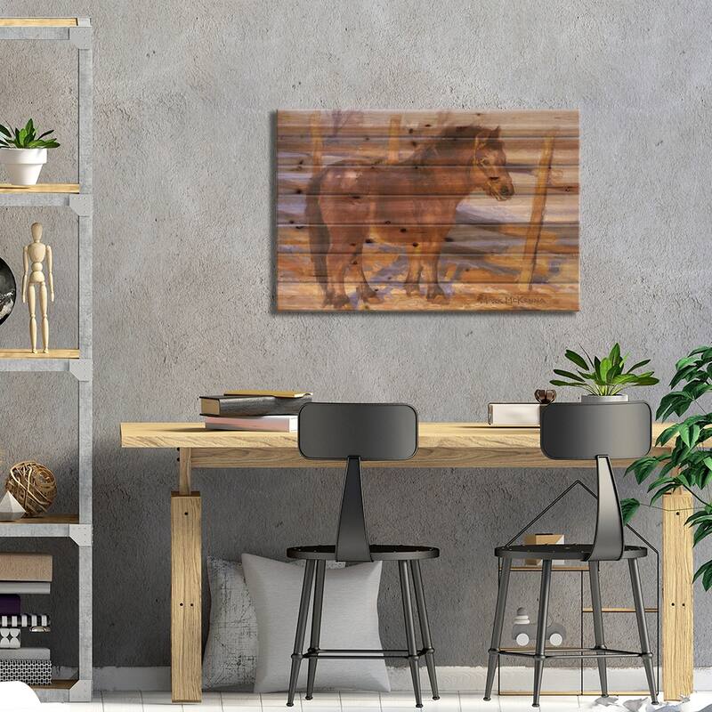 Nixon Print On Wood by Mark McKenna - Multi-Color