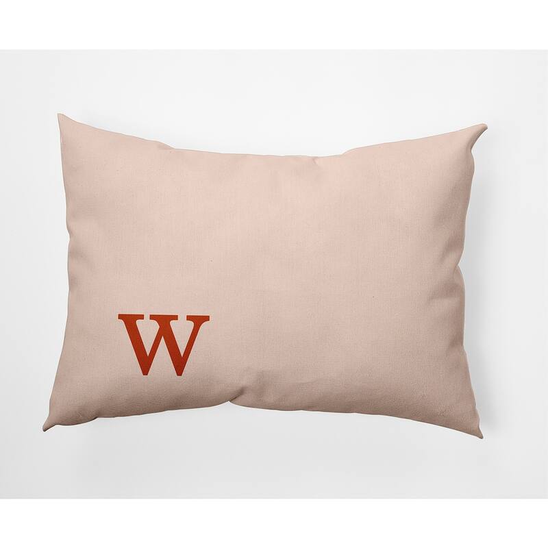 Modern Monogram Decorative Throw Pillow - 14" x 20" - w