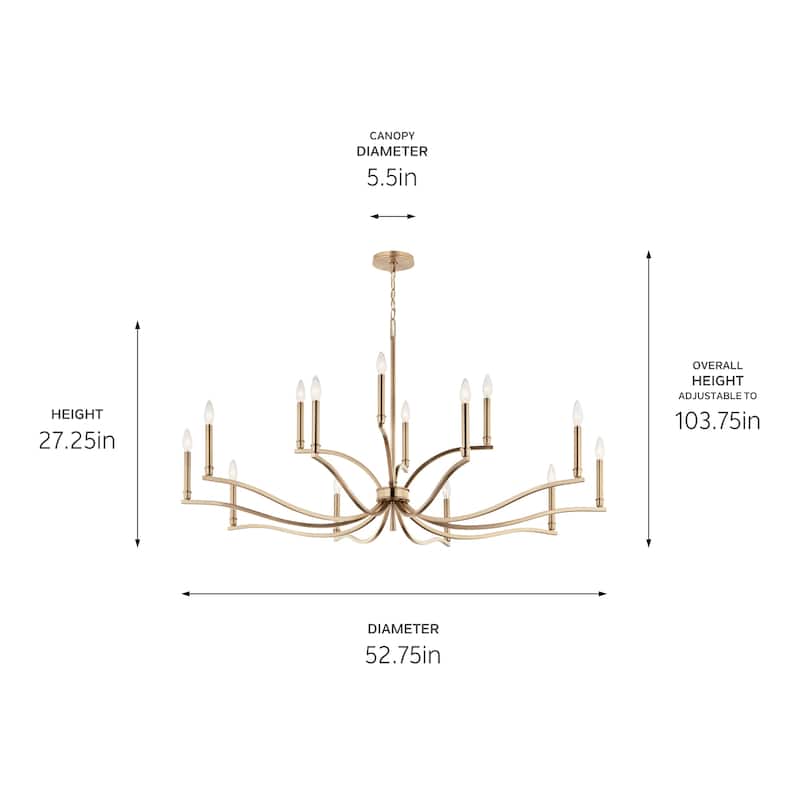 Kichler Lighting Malene Candle Chandelier