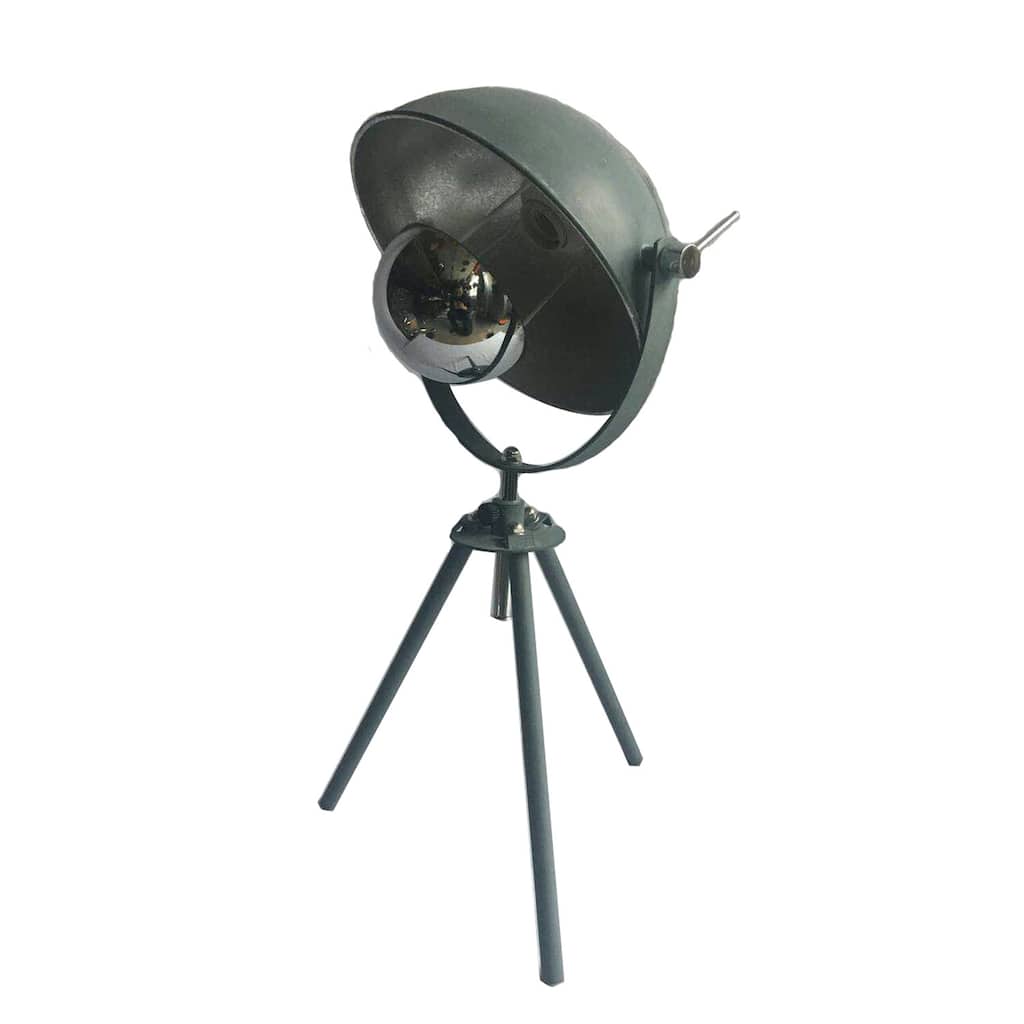 Table Lamp Grey Metal Gold Accent Modern Lamp Alloy Steel 24" Tall Bedroom Living Room