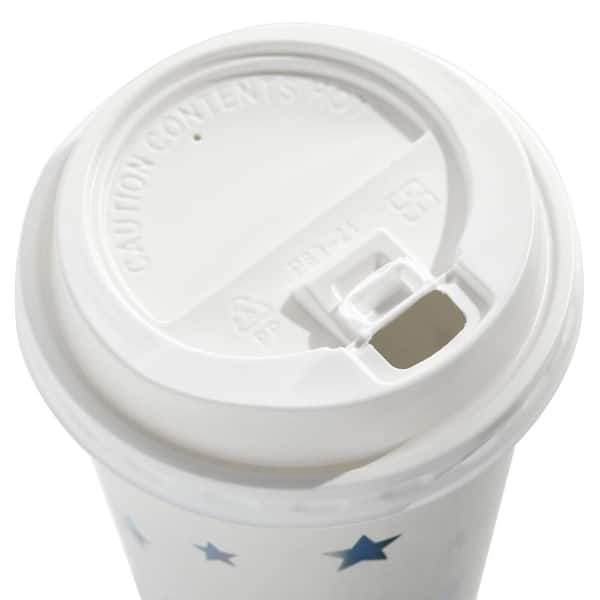 48-Pack 16 oz Disposable Hot Coffee Cups with Lids - Bed Bath & Beyond -  40198028