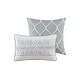 preview thumbnail 11 of 12, Harbor House Hallie 6-piece Grey Damask Pattern Cotton Comforter Set