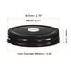 preview thumbnail 7 of 7, 30Pcs 70mm Tinplate Mason Jar Lids Regular Mouth with Straw Hole Black