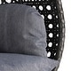preview thumbnail 60 of 69, LeisureMod Chair Cover for 2-Person Hanging Egg Swing - Or Full Outdoor Wicker Patio Swing Lounger Chair with Stand & Cushions