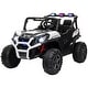 preview thumbnail 10 of 8, 24V Dual Motor Kids Ride-On Car with Remote Control, Two Seats, Adjustable Speeds, Suspension, Music & Lights - White