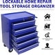 preview thumbnail 5 of 11, 5-Drawer Rolling Tool Cart with Wheels Garage Storage Tool Chest