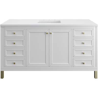 James Martin Vanities 503-V60S-3WZ Chicago 60" Free Standing Single