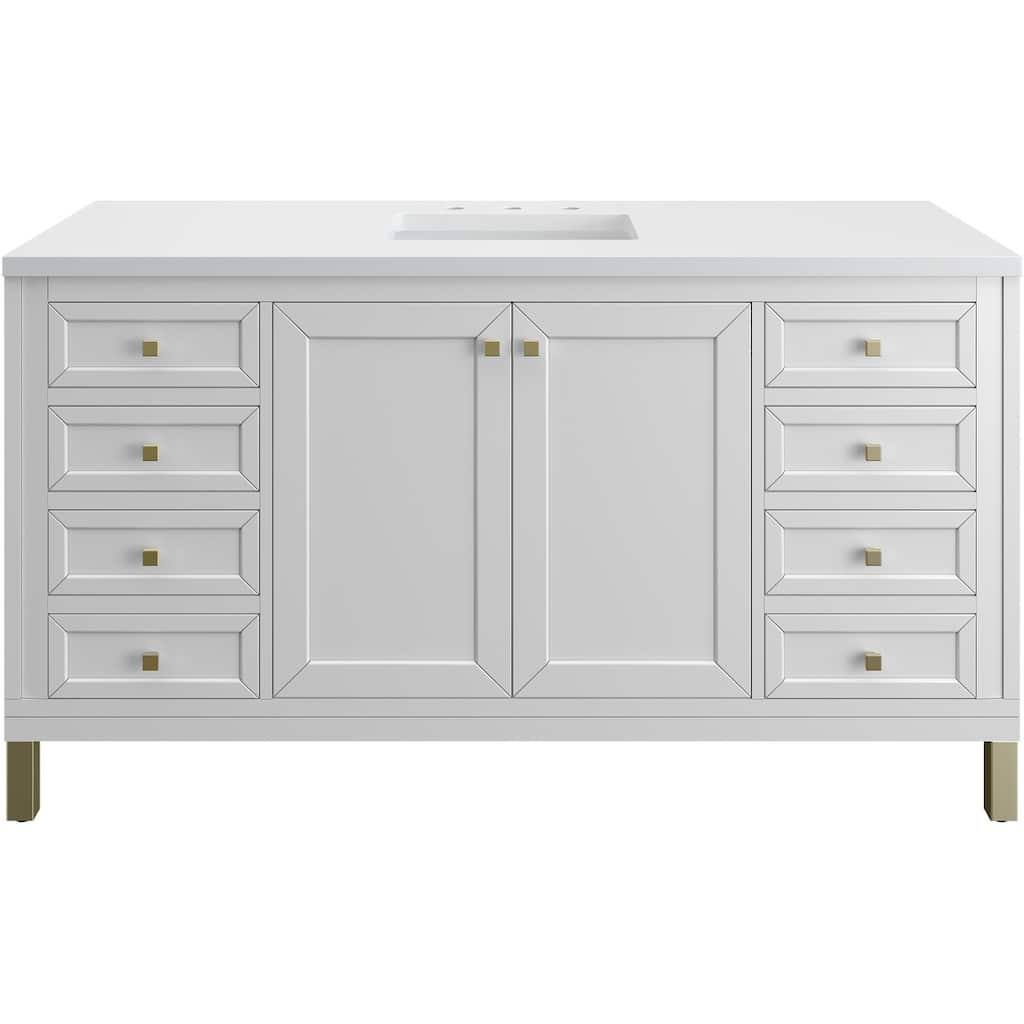 James Martin Vanities 503-V60S-3WZ Chicago 60" Free Standing Single