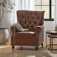 Option Dark Brown/ Cognac/ Faux Leathe